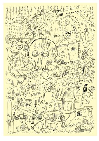 dessin "Rome" recadré © Bertrand Belin dessin "Rome" recadré © Bertrand Belin