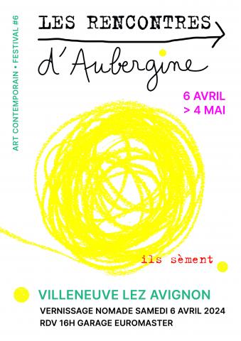 affiche Rencontres d'aubergine 2024 affiche Rencontres d'aubergine 2024