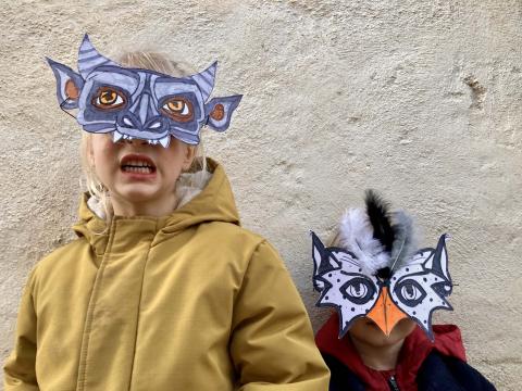 visuel masque de carnaval médiéval