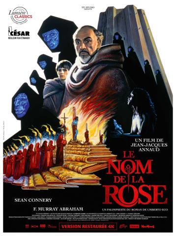 affiche Le nom de la rose © 1986 TF1 STUDIO – NEUE CONSTANTIN FILM – FRANCE 3 CINEMA – CRISTALDI FILM