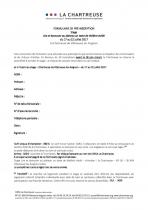 Formulaire d'inscription Formulaire d'inscription